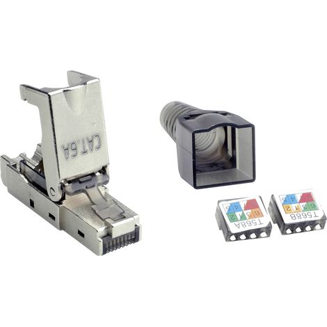 Value 26.99.0373 VALUE feldkonfektionierbarer RJ-45 Stecker Kat.6A (Class EA), STP 26.99.0373 Si (1/5)