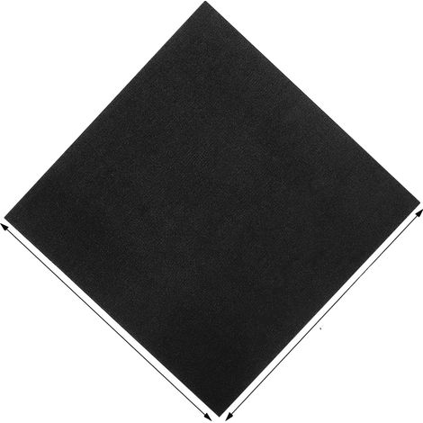 Dalles de moquette, auto-adhésives, durables et faciles à nettoyer, noir (1/2)