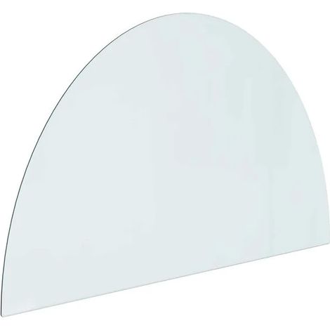 Panneau arrière de cheminée en verre transparent 1000 x 600 mm (1/5)