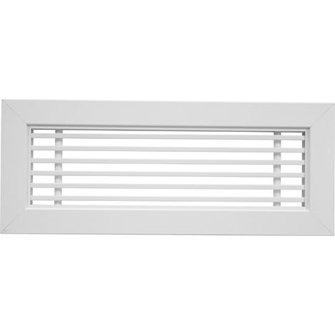 Grille linéaire de soufflage/reprise, blanc, 230 à 650 m3/h, D 400 x 150 mm S&P (UNELVENT) 850963