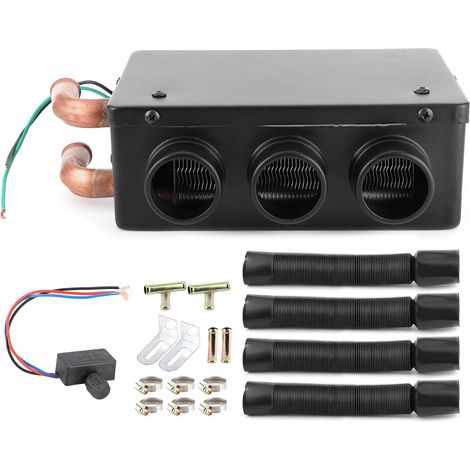 Chauffage de Voiture, 12V 50W Chauffage de Voiture 3 Trous Portable Hiver Chauffage Rapide Plus Chaud Gel éliminant Le Faible Bruit (1/5)