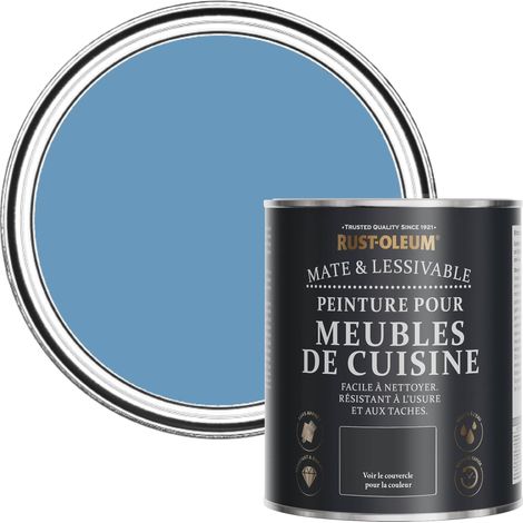 Peinture Bleue pour Meubles de Cuisine, Finition Mate - Bleuet 750ml (1/5)