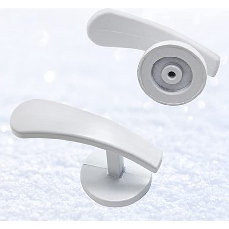 Crochets blancs en alliage d'aluminium de 66 mm pour la fixation de rideaux, crochets pour cordons de rideaux et rideaux en tissu. (1/5)
