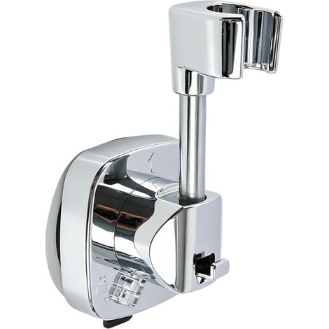 Support De Pommeau De Douche Rotatif À 360° Avec Ventouse  Capacité De Charge 10 kg,Barre de Douche Sans Percage, Support Douchette et Pommeau De Douche Ventouse,Fixation Facile,Anti-Dérapant Argent (1/5)