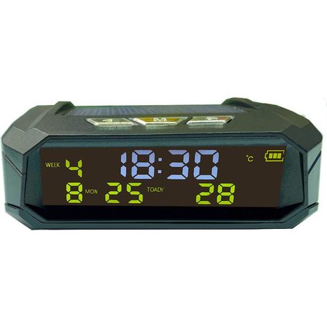 Montre solaire multifonctionnelle, capteur de température, design compact (1/5)