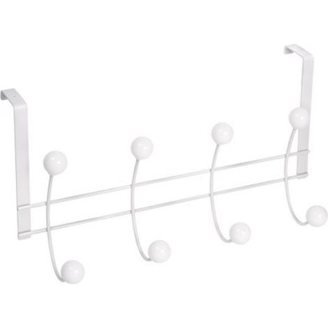 Percha sobrepuerta blanca 8 bolas haya blancas nesu