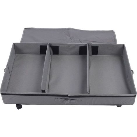 Conteneur de rangement sous le lit, tiroir métallique roulant sous le lit, bac de rangement pour vêtements, chaussures, livres, (1/4)