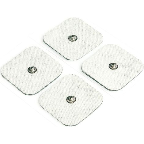 8 Électrodes, gel autoadhésif, 45 x 45 mm, compatibles EMS TENS, pour appareils Beurer Sanitas (1/4)