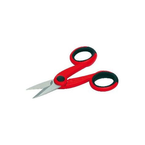 Ciseaux d'électricien Bimatière- Compact & Confortable - Lames courtes Inox (40mm) - MOB (1/5)
