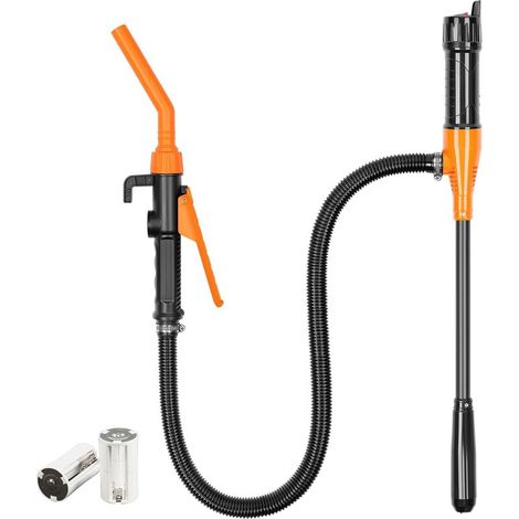 Pompe de transfert de carburant alimentée par batterie, pompes à piles avec buse d'arrêt rapide, pour essence, diesel, huile, gaz, eau, aquarium (1/5)