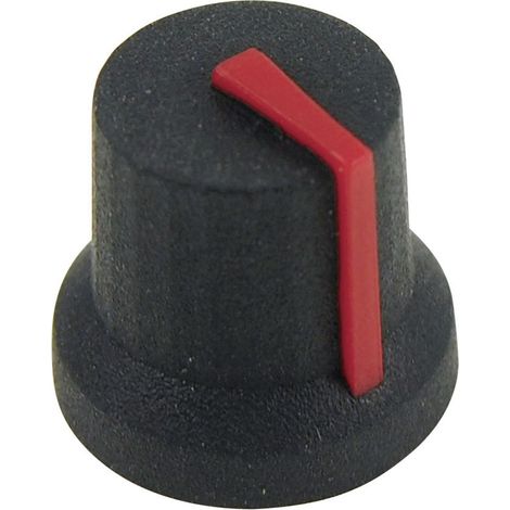 Tête de bouton rotatif Cliff CL170842CR noir, rouge (Ø x H) 16.8 mm x 14.5 mm 1 pc(s)