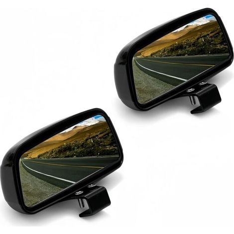Rétroviseur d'angle mort,Miroir d'angle Mort pour Voiture,2PCS Grand Angle Réglables pour Voiture Camionnette Remorquage (type2) (1/5)