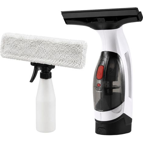 Kit Nettoyeur de Vitres Sans Fil Lave-Vitre Électrique Rechargeable 150ml 30min Raclette 280mm Pulvérisateur & Microfibre Itools (1/5)