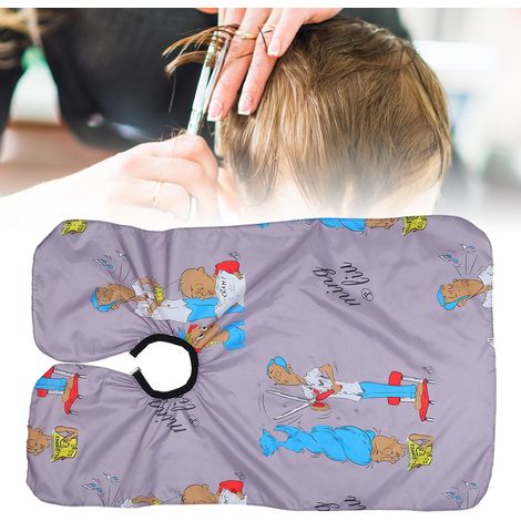 Tablier de Coiffure Enfant avec Dessins Animaux - Cape de Protection pour Salon à Domicile (1/5)