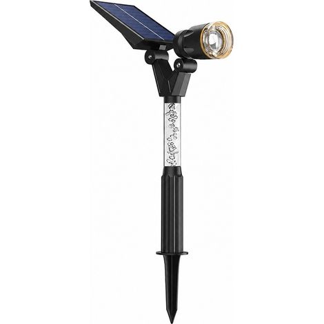Projecteur solaire extérieur pour jardin, lampe de jardin étanche IP65, lumière chaude ( )-1 ( ) (1/5)