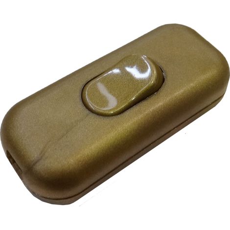 Interruptor Unipolar 2A Montado Oro (1/2)
