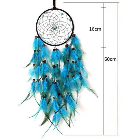 Attrape-rêves Mural avec Plumes Fumigées, Décorations Tissées à la Main pour Filles, pour la Décoration de la Maison et du Bureau (1/4)