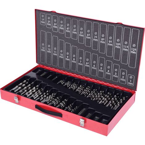 KS TOOLS Coffret de forets étagés HSS TiN, 230 pcs, 1-13mm ( 330.2650 ) (1/5)