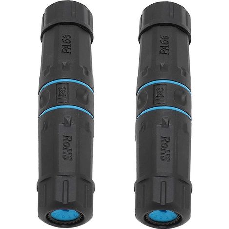 Connecteurs Ethernet RJ45 femelle-femelle Dilwe (lot de 2), blindés, étanches IP68. (1/5)