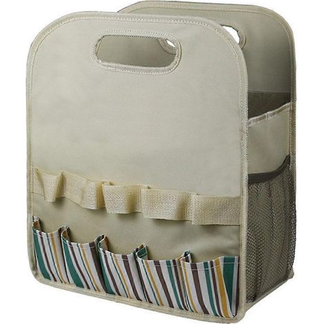 Sac à outils de jardin en tissu Oxford, sac de jardin pour trousse à outils de jardinage, portable, multi-poches, pour un rangement optimal des outils (1/4)