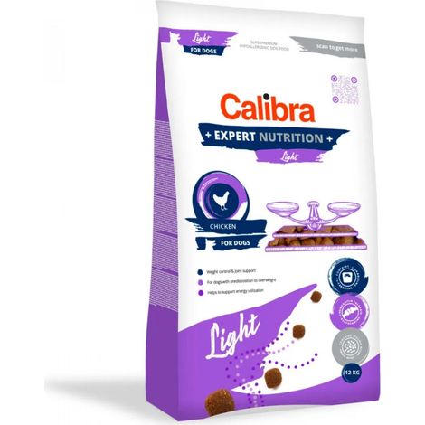 CALIBRA DOG Expert Nutrition Light Trockenfutter für Hunde, 12 kg