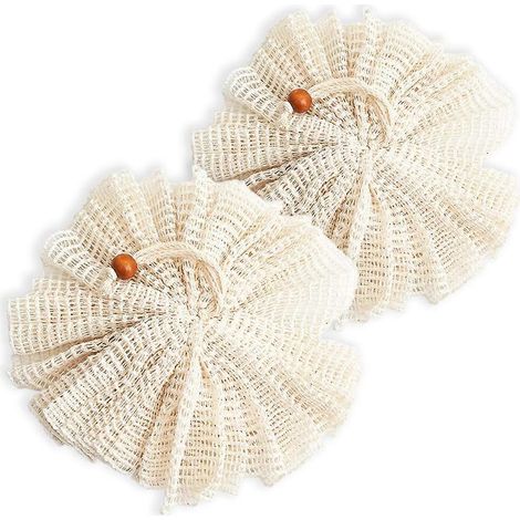 Set mit 2 Luffa-Badeschwämmen, großer Duschschwamm aus Netzgewebe für Damen und Herren.