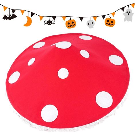 Pilzhut für Erwachsene, breitkrempiger Festival-Kopfschmuck  Cosplay-Kostümzubehör für Karneval, Halloween, Rollenspiele und Geburtstage (1/5)