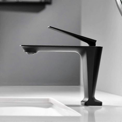 Designer-Waschtischarmatur – Schwarz