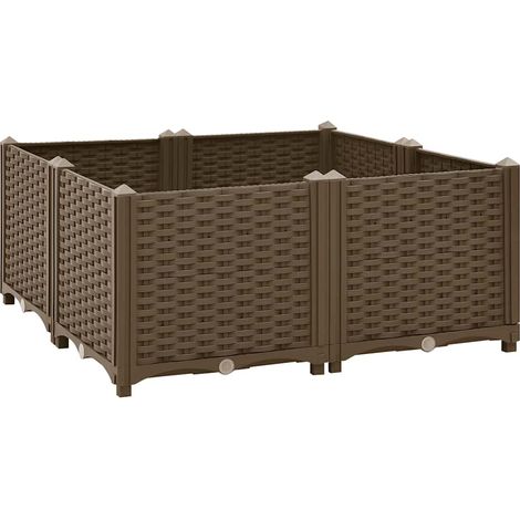 Maison Exclusive - Hochbeet 80x80x38 cm Polypropylen