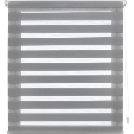Tenda a Rullo bicolore notte e giorno PURLINE VELINDUS52x180GRIS