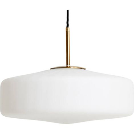 Light & Living - hängeleuchte - Pleat - weiß - glas - Ø 30cm -