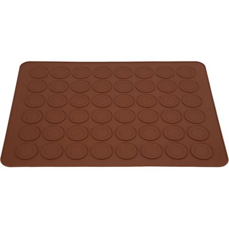 Tnfeeon Silicone Macaron Mats, 48 Non-Stick Grids, Baking Pads for Macarons, Cookies and Desserts, Ideal for Home and Bakery Use (1/4)
