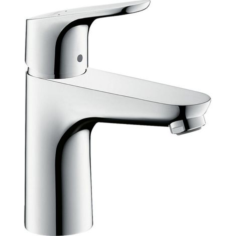 Hansgrohe Focus 100 Eco Waschtischmischer Chrom, Ausladung 119 mm, Kaltwasser-Mittelstellung (C3)