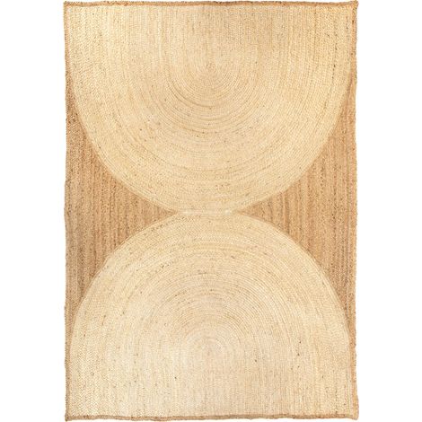 VIVARAISE - Tapis Vivaraise Kosta en jute et polyester - Blanc - 200 x 290 cm (1/5)