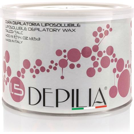 TrAdE Shop Traesio - Barattolo Cera Depilatoria Liposolubile Talco 1.5 400ml Ceretta Depilazione -