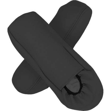 Paire de housses d'accoudoirs de siège auto en similicuir noir pour Ford F250 (1999-2007). (1/5)