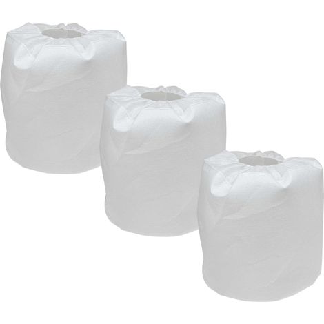 vhbw 3x Membrane Filter compatible with Kärcher NT 70/2 Tc, NT 70/2, NT 70/3, NT 70/2 Adv Vacuum Cleaner - Fabric Filter Set White (1/4)