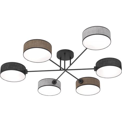 Plafoniera moderna Sputnik 6xE14 tessuto MAGA Emibig (1/5)