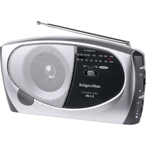 Radio portable FM AM SW, réseau, piles KrugerMatz (1/4)