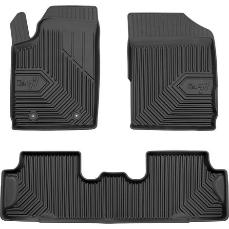 Tapis de Sol de Voiture pour Peugeot Partner I 1996-2008 TPE Imperméable 3Pcs (1/5)
