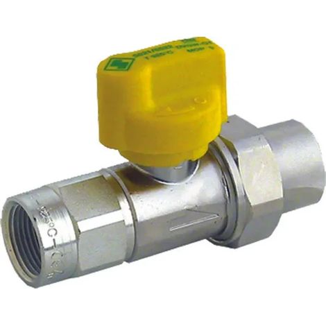 Seppelfricke SEPP Gaz Robinet à tournant sphérique pour appareil à gaz chromé i/i Rp1/2" (DN15) Cr Type 5521, 0036919