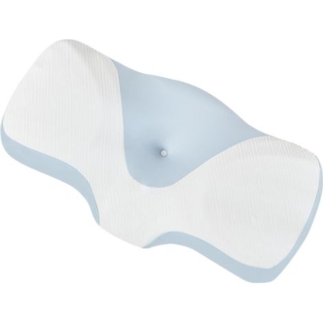 Oreiller cervical orthopédique ergonomique avec soutien confortable du cou pour dormeurs sur le côté et le ventre (1/5)
