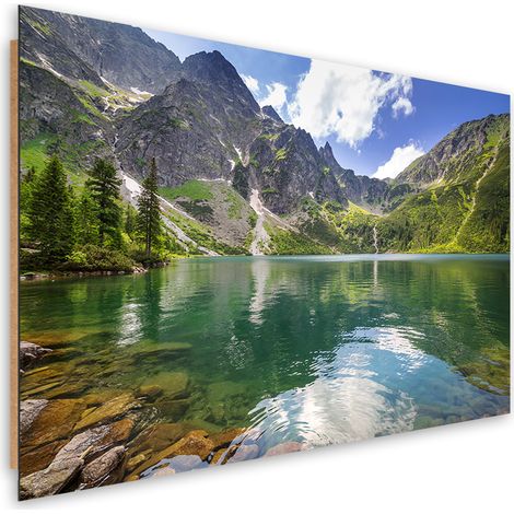 Quadro deco panel, Mountain Lake Trees Natura - 120x80 (1/5)
