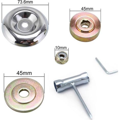 Tête de coupe 9 pouces - 6 lames fil d'acier, universelle, pour tondeuse à gazon essence (1/5)