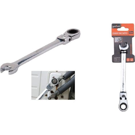 Kaela - Chiave A Cricchetto Combinata 12mm Testa Pieghevole Cromo Vanadio Utensile 91734 - (1/2)
