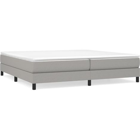 Maison Exclusive - Boxspringbett mit Matratze Hellgrau 200x200 cm