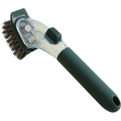 Spazzola per lavare i piatti, spazzola con manico lungo per dispenser di sapone, adatta per lavelli da cucina domestici, setole in PET, utilizzabile anche per la pulizia di pentole e padelle - ecologi