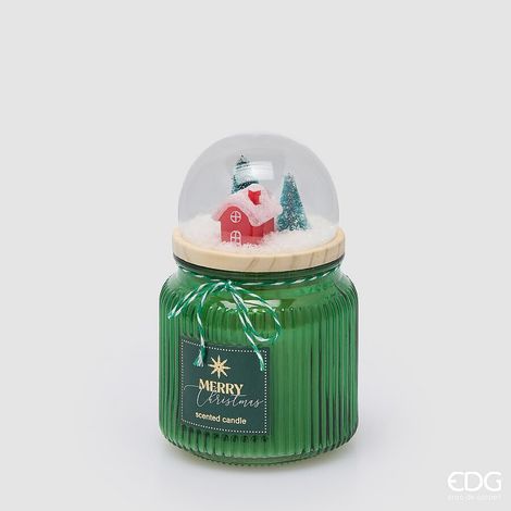 EDG Enzo De Gasperi Candela Profumata con Cupola Cardamom Snaps H15 Ø10 cm – Decorazione di Natale (1/4)