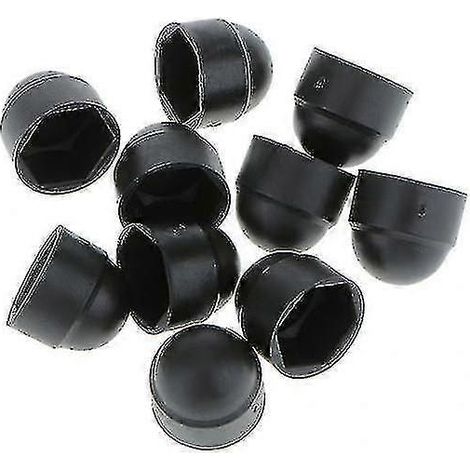 6x10pcs Capuchons de protection noirs bombés pour boulons et écrous M6, vis hexagonales M8x13mm (1/5)