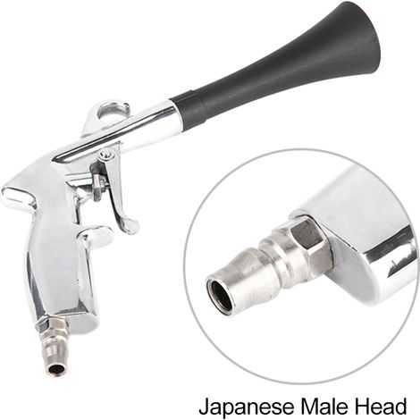 Canon à air pulsé haute qualité pour nettoyage intérieur automobile (tête trompette + tête mâle japonaise) (1/5)